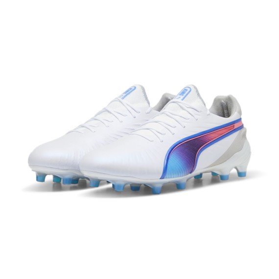 Puma KING ULTIMATE FG/AG PUMA WHITE-BLUEMAZING-FLAT LIG